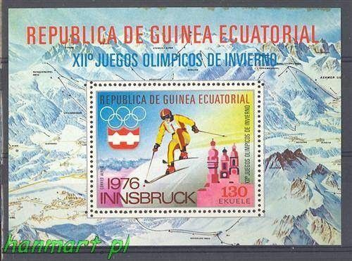 Znaczek Gwinea Równikowa 1975 Mi bl 159 Czyste **