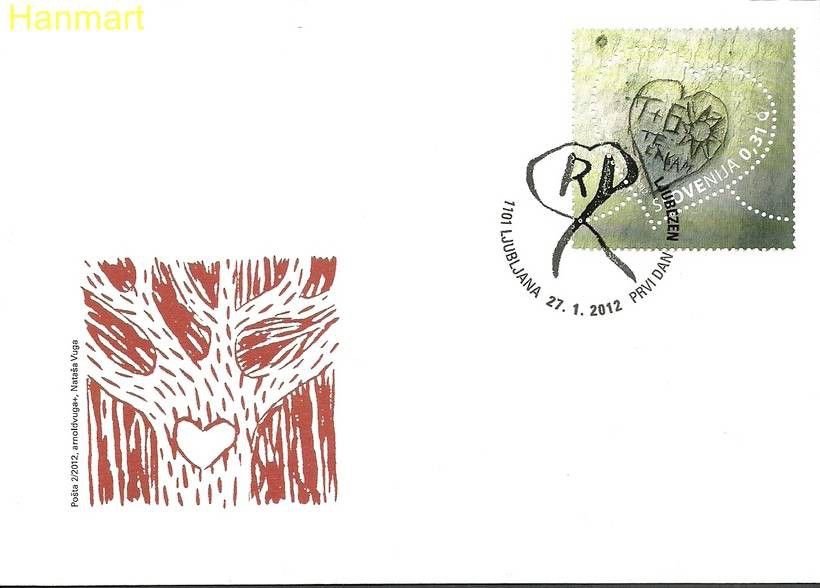 Znaczek Słowenia 2012 Mi 945 FDC