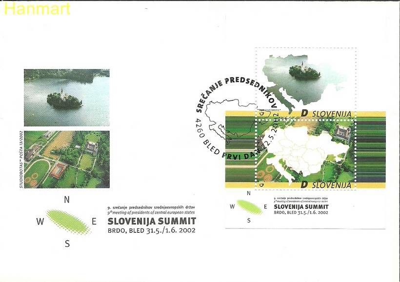 Znaczek Słowenia 2002 Mi bl15 FDC