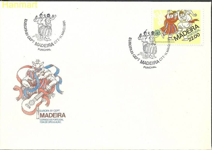 Znaczek Madera 1981 Mi 70 FDC