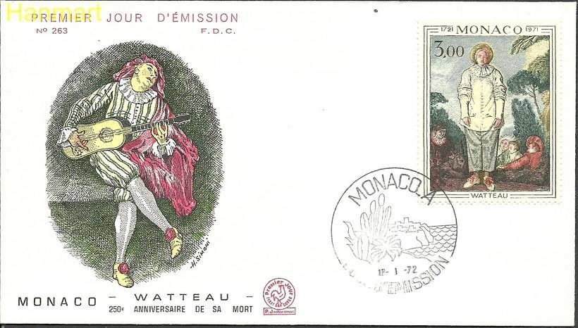 Znaczek Monako 1972 Mi 1031b FDC