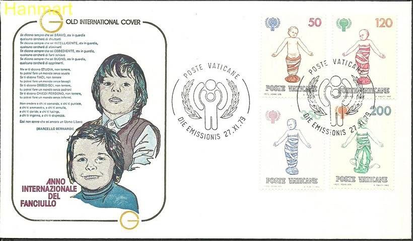 Znaczek Watykan 1979 Mi 755-758a FDC