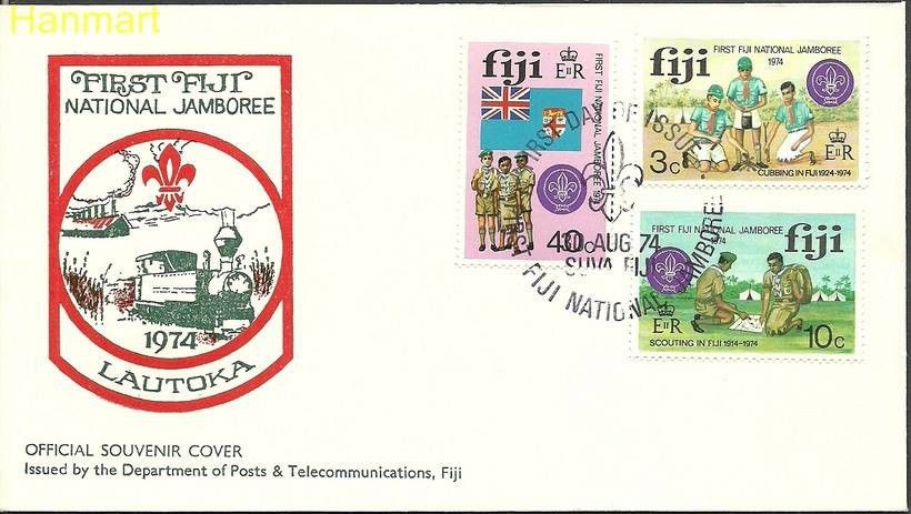 Znaczek Fidżi 1974 Mi 324-326 FDC