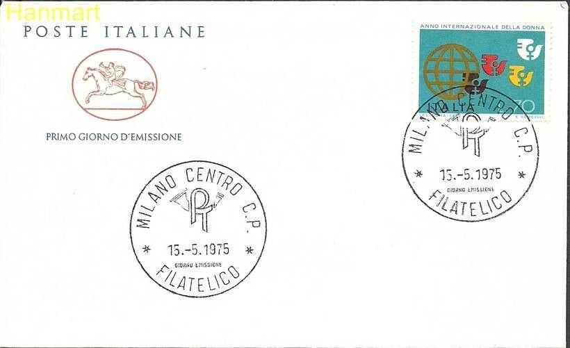 Znaczek Włochy 1975 Mi 1491 FDC