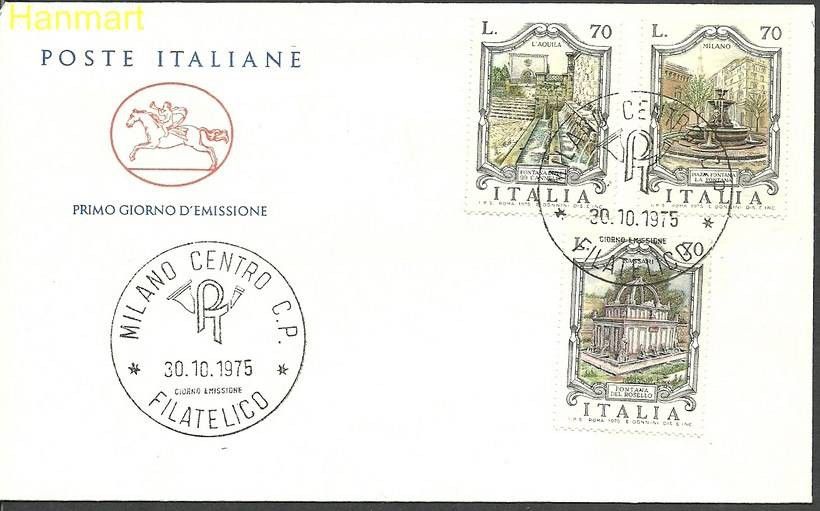 Znaczek Włochy 1975 Mi 1504-1506c FDC