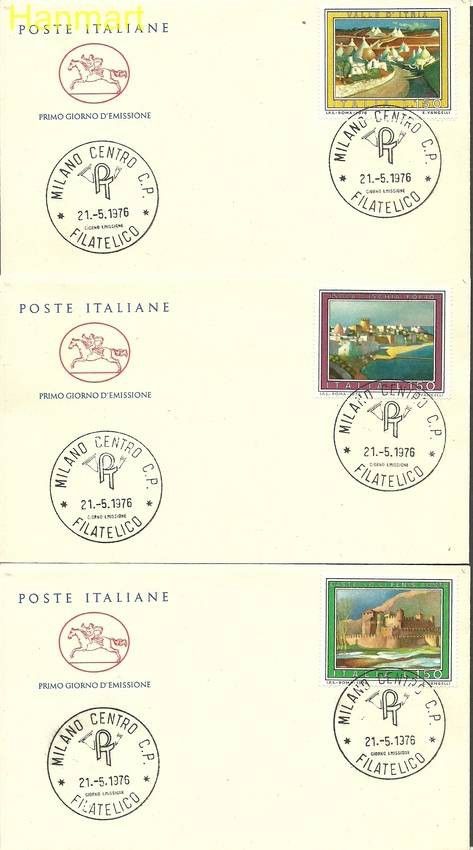 Znaczek Włochy 1976 Mi 1527-1529 FDC