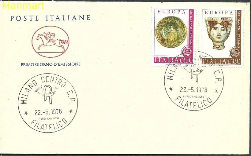Znaczek Włochy 1976 Mi 1530-1531b FDC