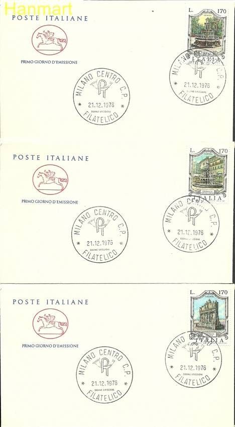 Znaczek Włochy 1976 Mi 1557-1559 FDC