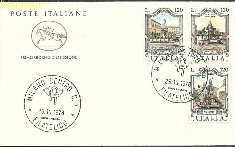 Znaczek Włochy 1978 Mi 1627-1629 FDC
