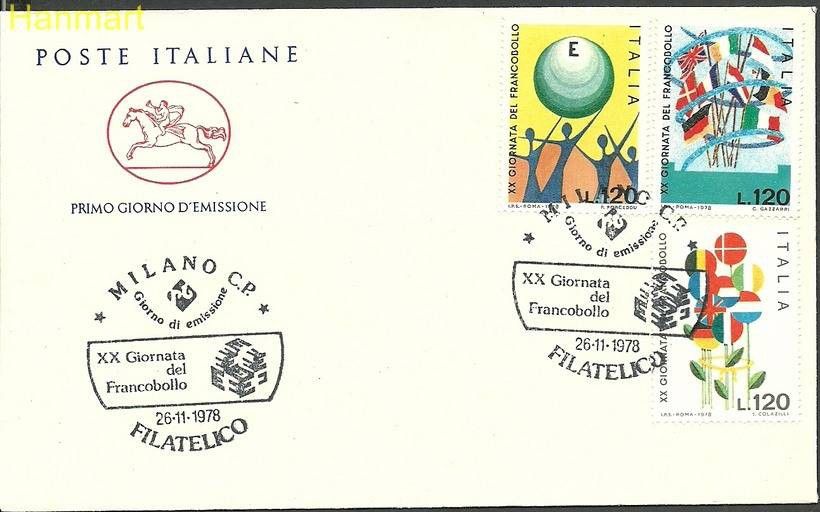Znaczek Włochy 1978 Mi 1632-1634d FDC