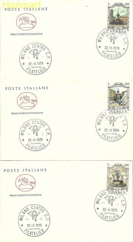 Znaczek Włochy 1979 Mi 1670-1672b FDC