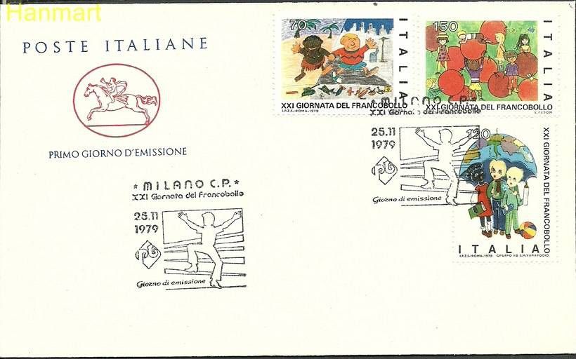 Znaczek Włochy 1979 Mi 1679-1681b FDC