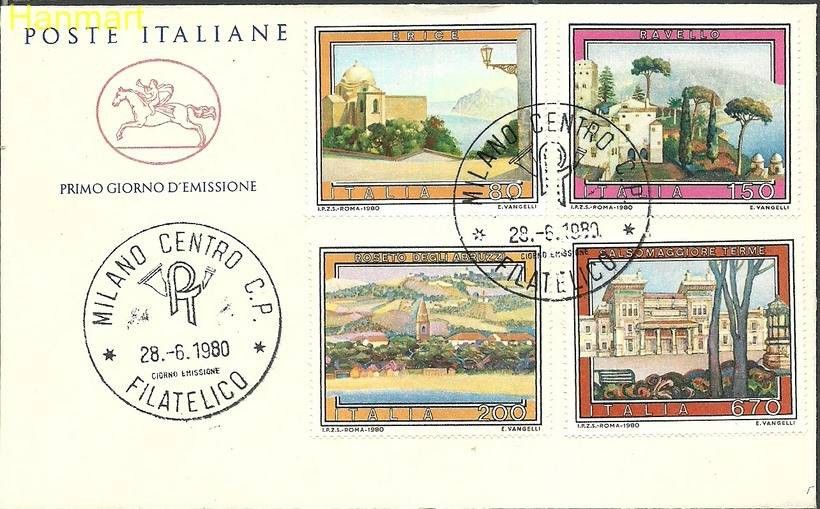 Znaczek Włochy 1980 Mi 1694-1697 FDC