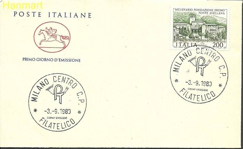 Znaczek Włochy 1980 Mi 1700 FDC