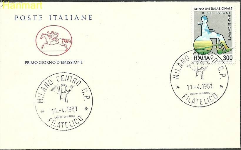 Znaczek Włochy 1981 Mi 1744 FDC