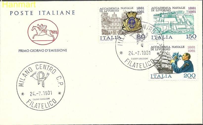 Znaczek Włochy 1981 Mi 1763-1765c FDC