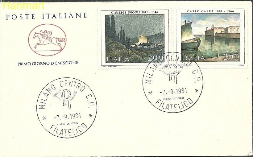 Znaczek Włochy 1981 Mi 1771-1772 FDC