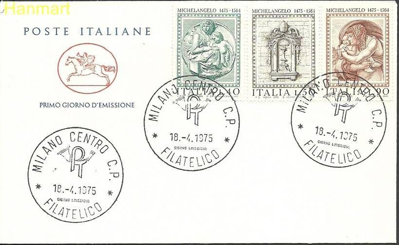 Znaczek Włochy 1975 Mi dre1483-1485 FDC