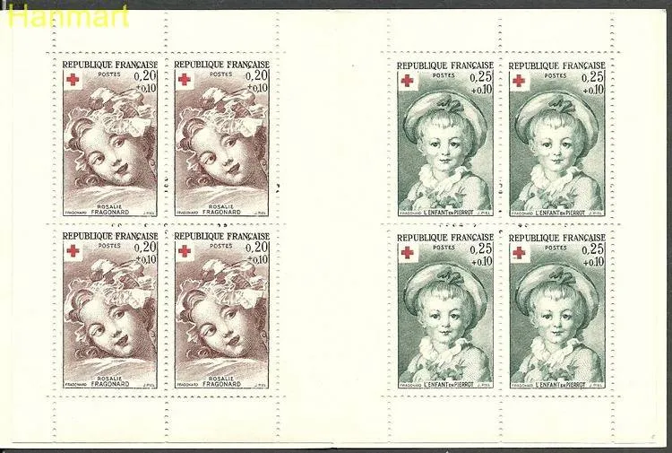 Znaczek Francja 1962 Mi mh 1418-1419a Czyste **