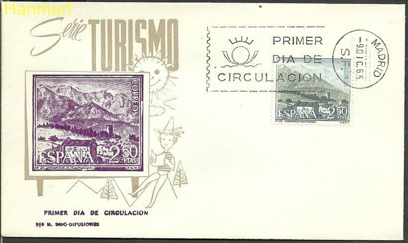 Znaczek Hiszpania 1965 Mi 1589 FDC