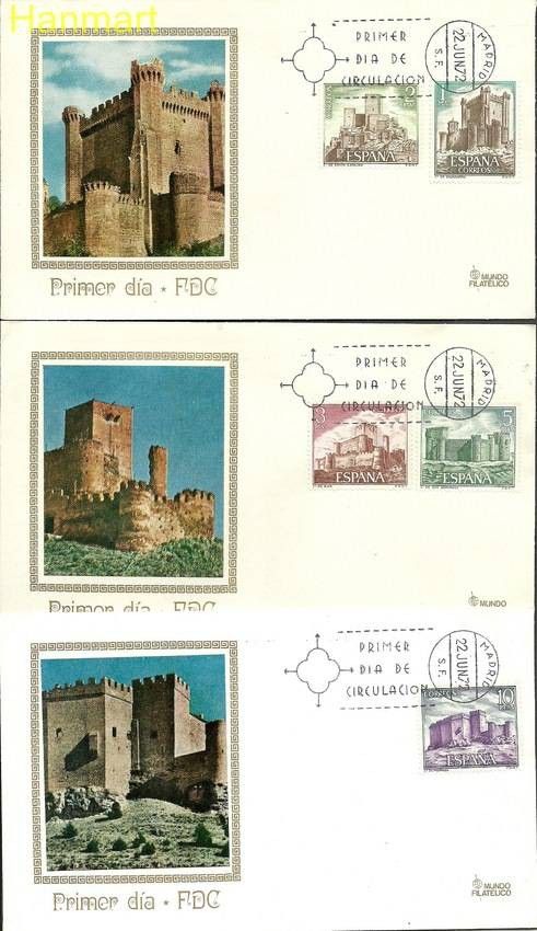 Znaczek Hiszpania 1972 Mi 1988-1992 FDC