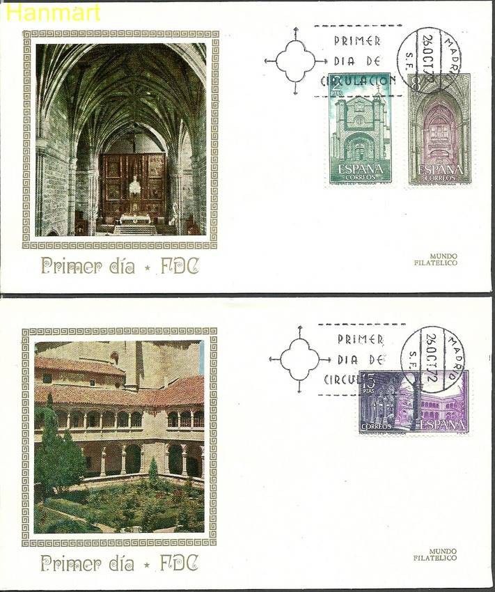 Znaczek Hiszpania 1972 Mi 2006-2008 FDC