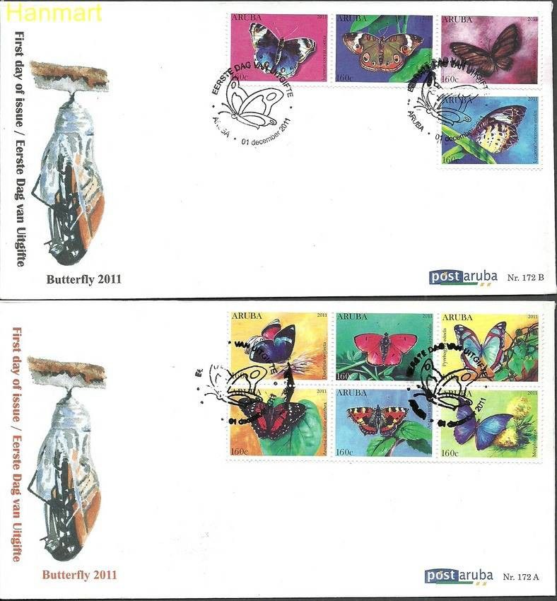 Znaczek Aruba 2011 Mi 621-630  FDC