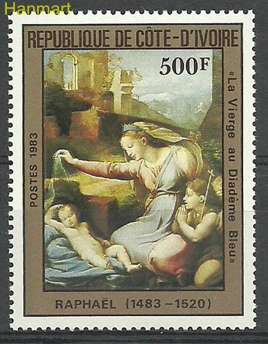 Znaczek Wybrzeże Kości Słoniowej 1983 Mi 803 Czyste **