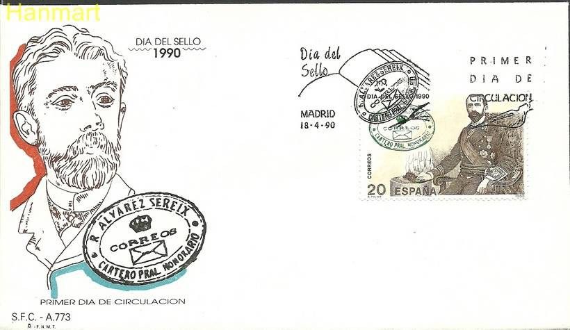 Znaczek Hiszpania 1990 Mi 2936 FDC