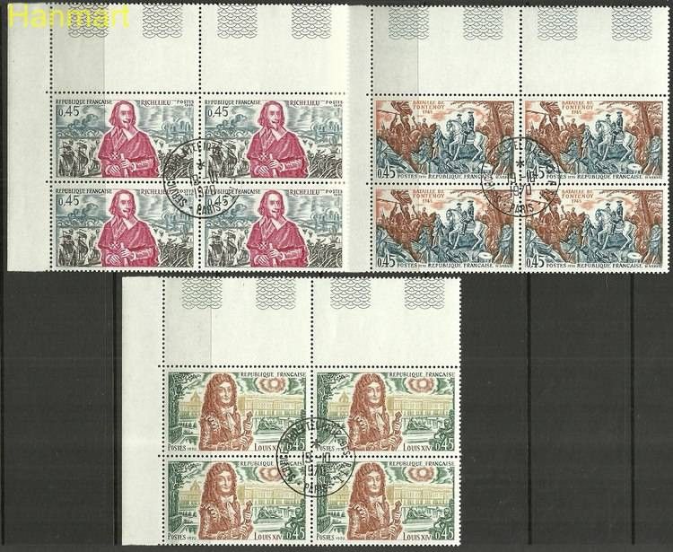 Znaczek Francja 1970 Mi marvie1726-1728 Stemplowane
