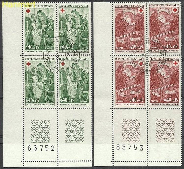 Znaczek Francja 1970 Mi marvie1733-1734 Stemplowane