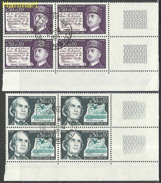 Znaczek Francja 1971 Mi marvie1769-1770 Stemplowane