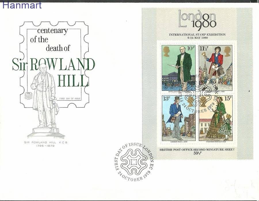 Znaczek Wielka Brytania 1979 Mi bl2 FDC