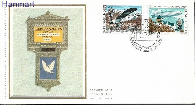 Znaczek Liechtenstein 1979 Mi S723-724 FDC