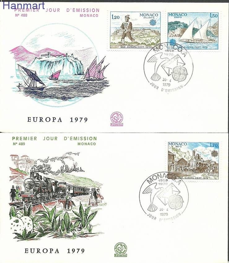 Znaczek Monako 1979 Mi 1375-1377 FDC