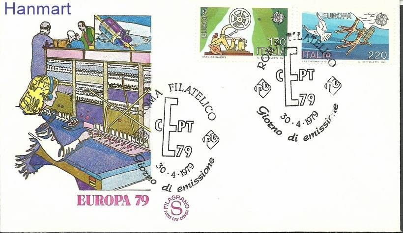 Znaczek Włochy 1979 Mi 1657-1658 FDC