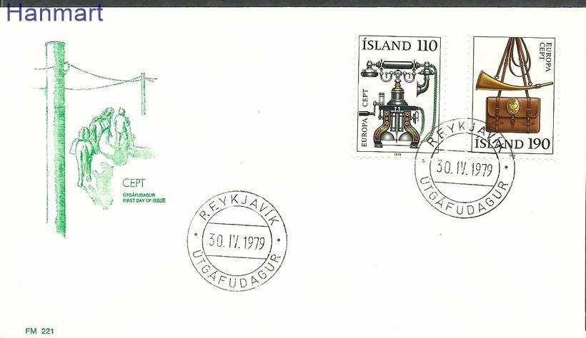 Znaczek Islandia 1979 Mi 539-540b FDC