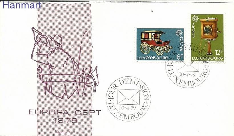 Znaczek Luksemburg 1979 Mi 987-988 FDC