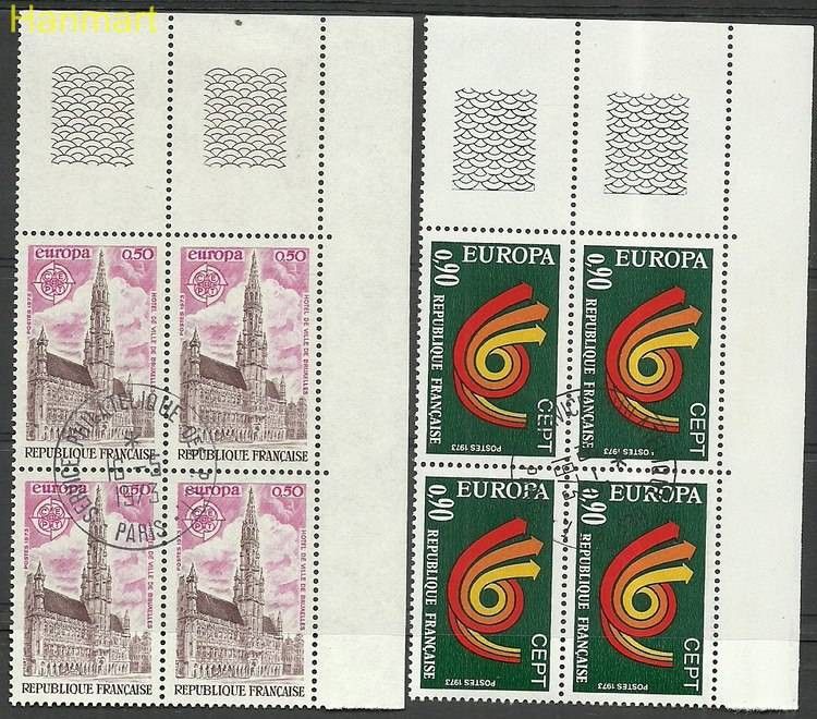 Znaczek Francja 1973 Mi marvie1826-1827 Stemplowane