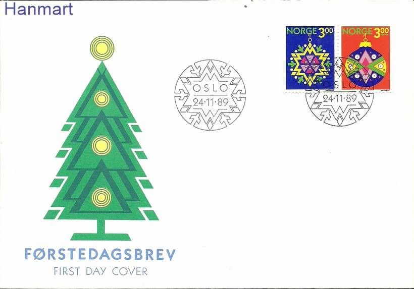 Znaczek Norwegia 1989 Mi 1035-1036 FDC