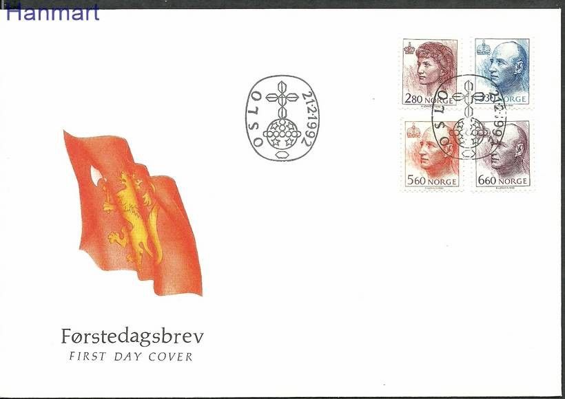 Znaczek Norwegia 1992 Mi 1084-1087 FDC