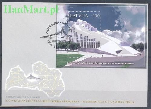 Znaczek Łotwa 2005 Mi bl 19 FDC