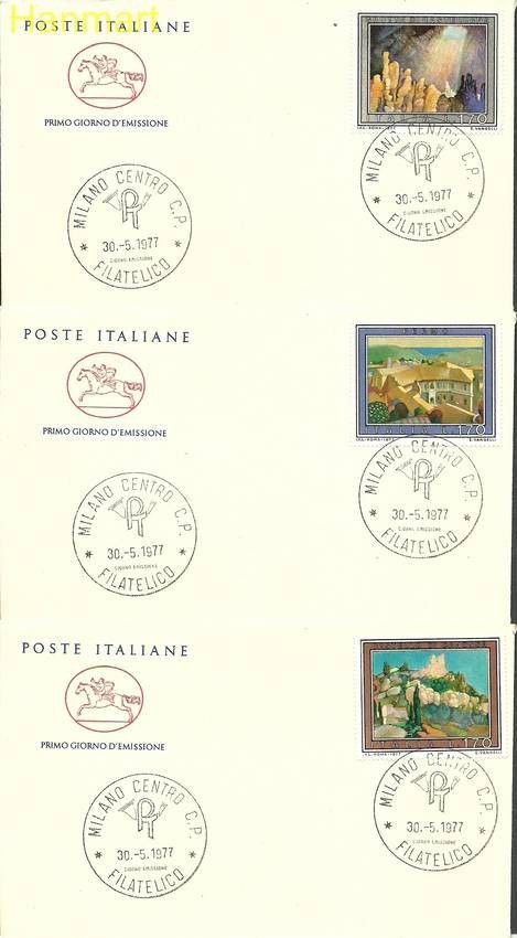 Znaczek Włochy 1977 Mi 1569-1571 FDC