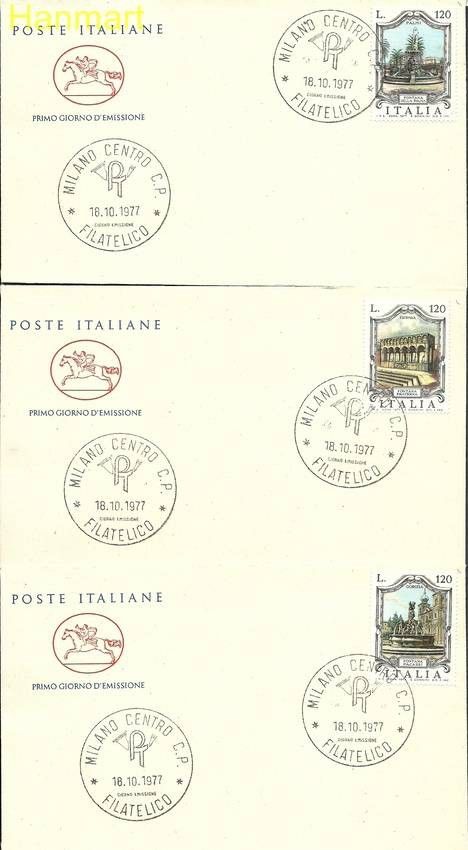 Znaczek Włochy 1977 Mi 1583-1585 FDC