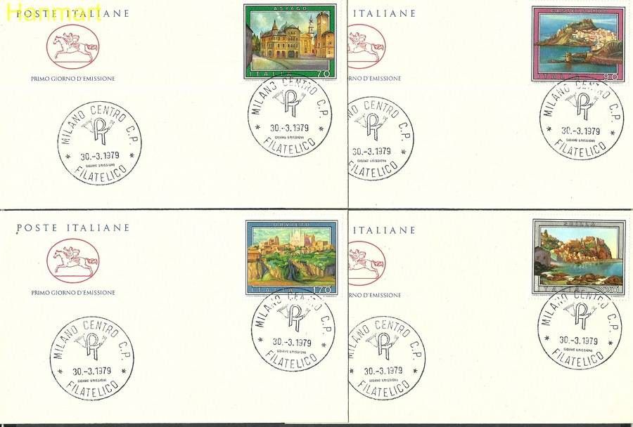 Znaczek Włochy 1979 Mi 1648-1651 FDC