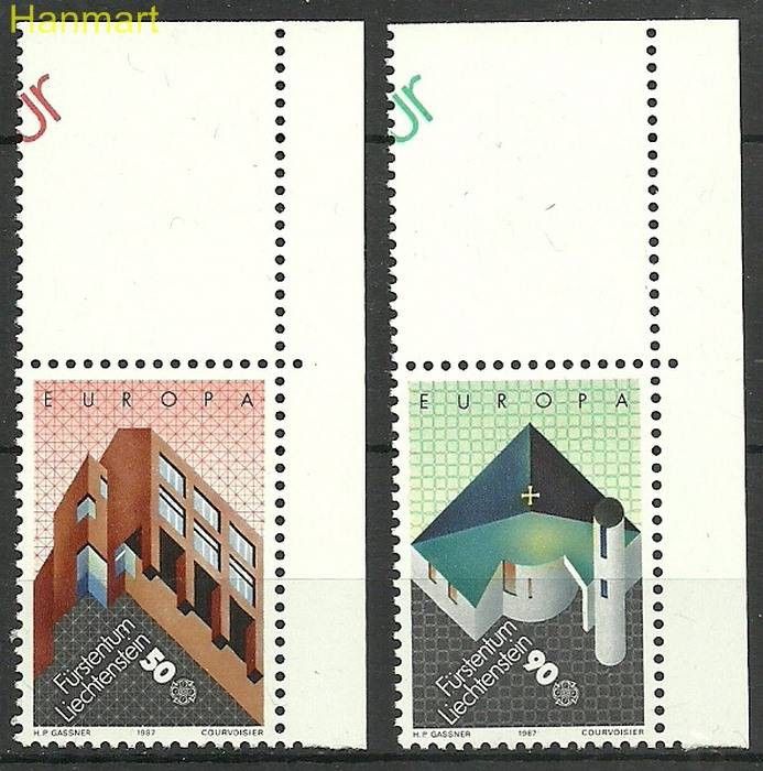 Znaczek Liechtenstein 1987 Mi 916-917 Czyste **