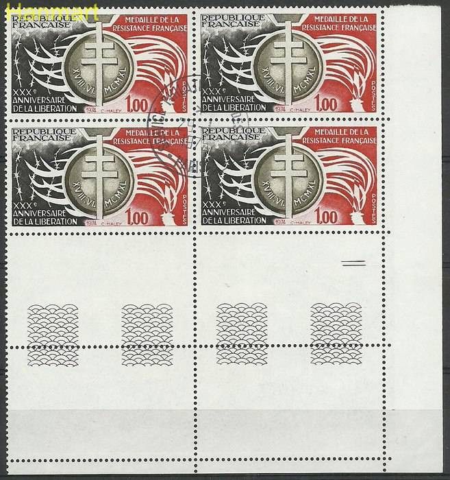 Znaczek Francja 1974 Mi marvie1897 Stemplowane