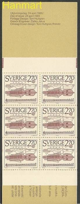 Znaczek Szwecja 1985 Mi mh 1329D Czyste **