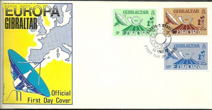 Znaczek Gibraltar 1979 Mi 392-394 FDC