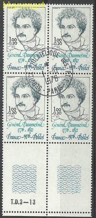Znaczek Francja 1976 Mi marvie1987 Stemplowane